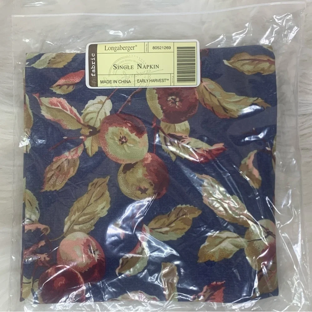 Longaberger Early Harvest Printed Fabric Napkin